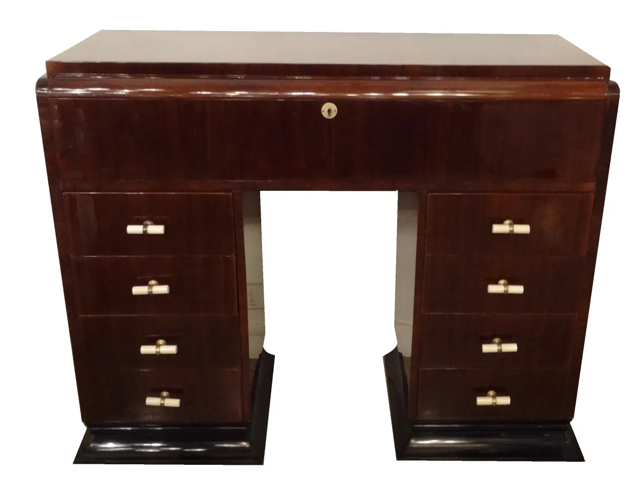 Consola antica con cassetti e design classico