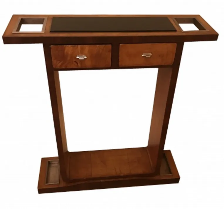 antique console with two drawers, stylish and practical