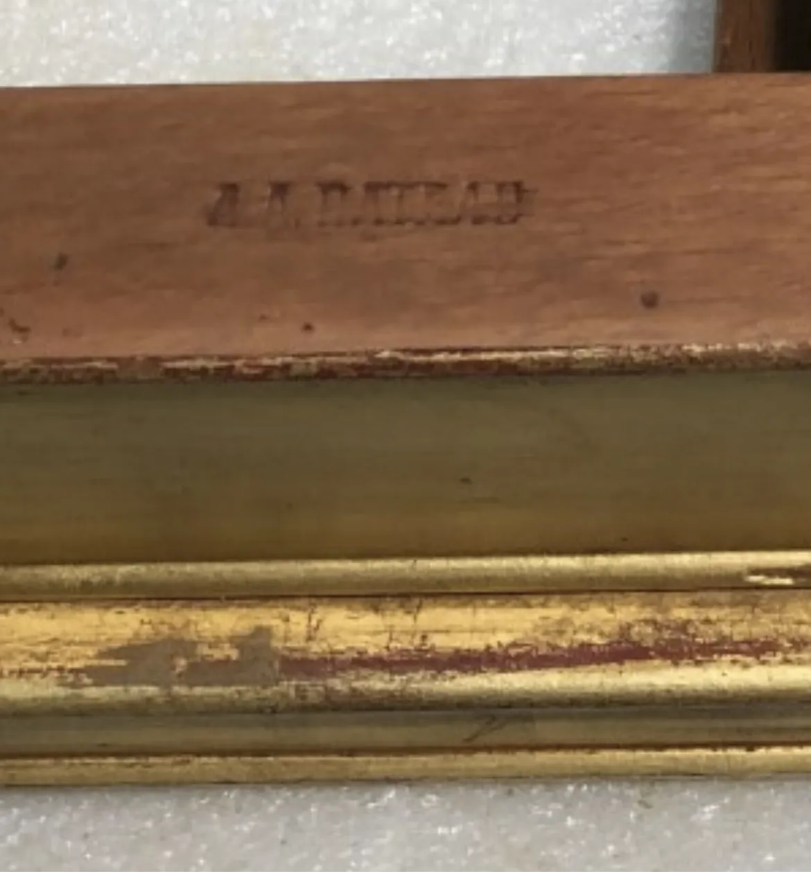 antike Konsole rateau-armand mit goldenen Details