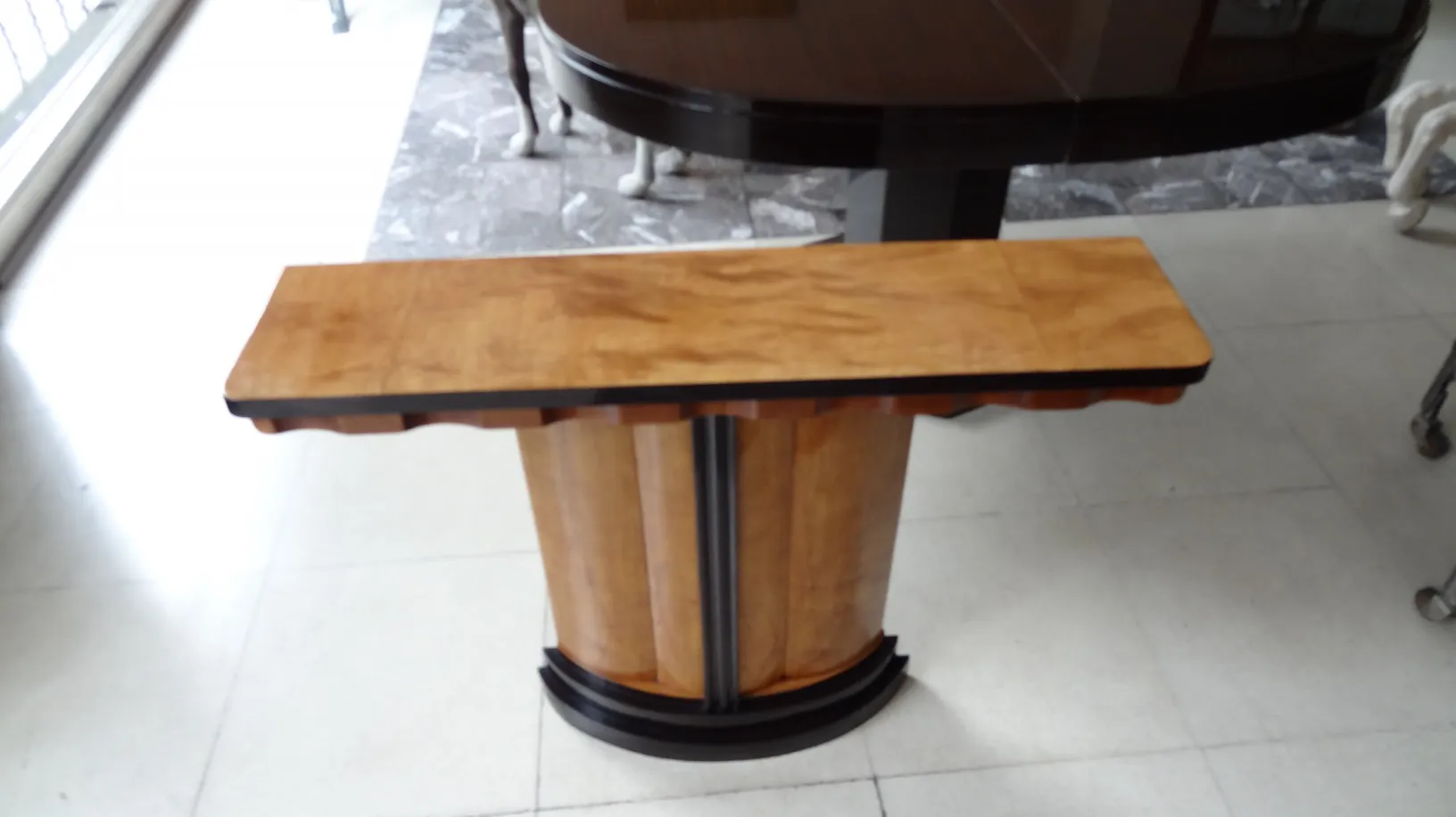 antique console furniture with elegant design and legs