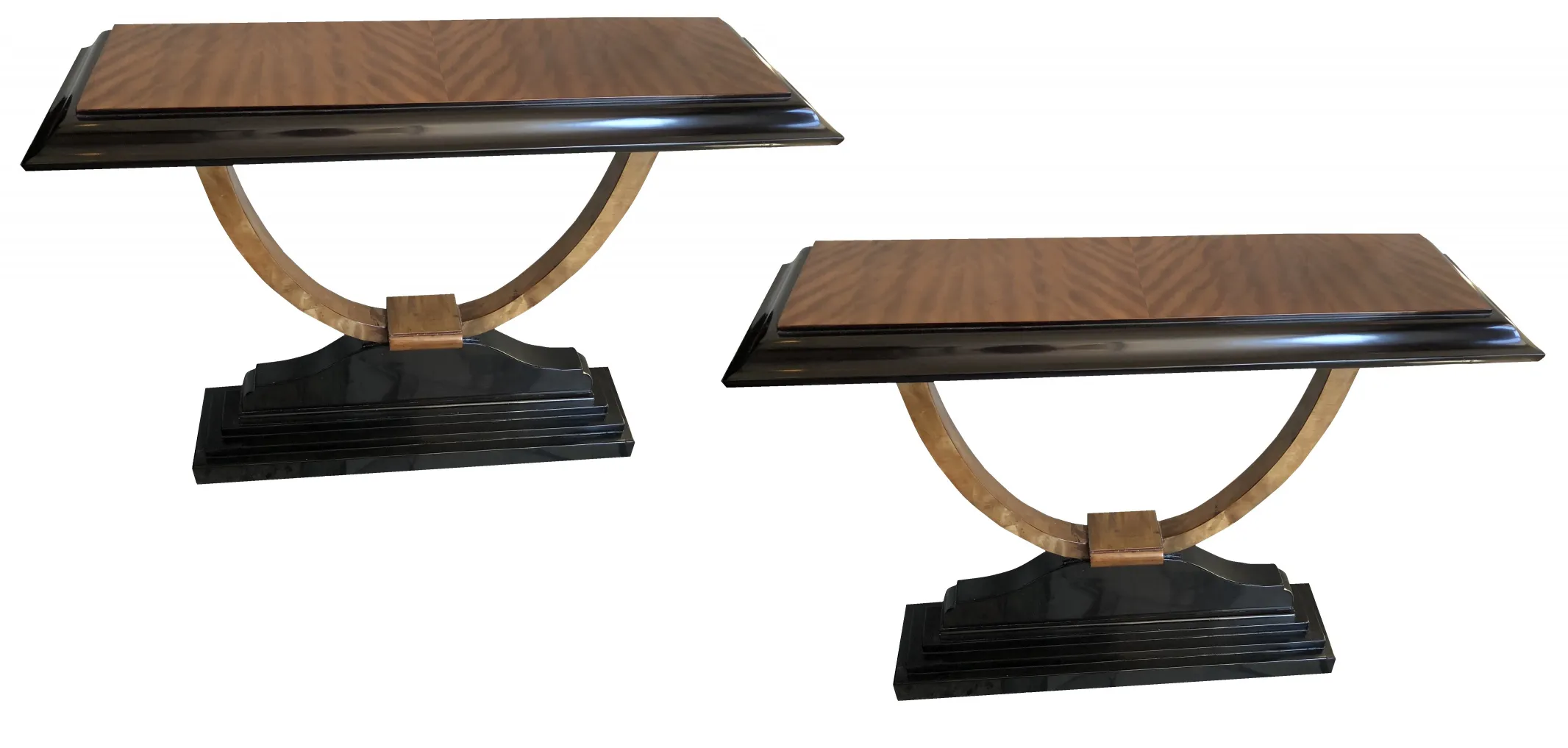 Set of two antique consoles, elegant design and functionality