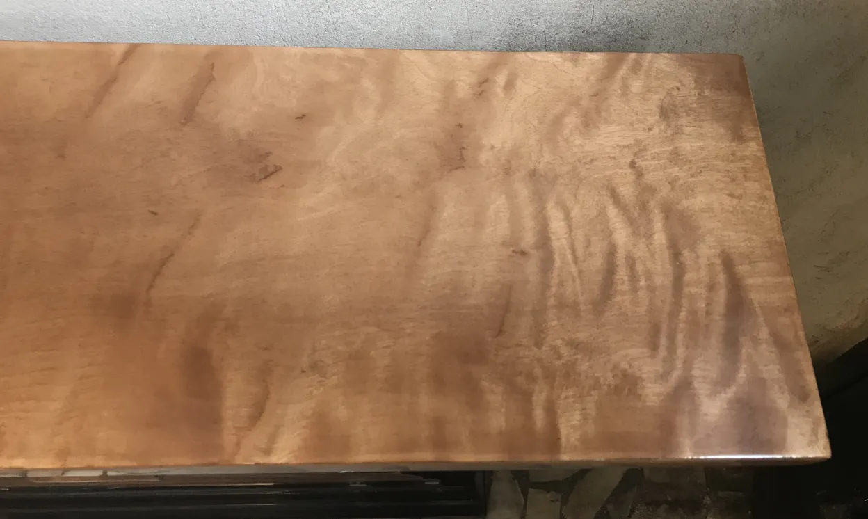 top view of antique 2 consoles on display