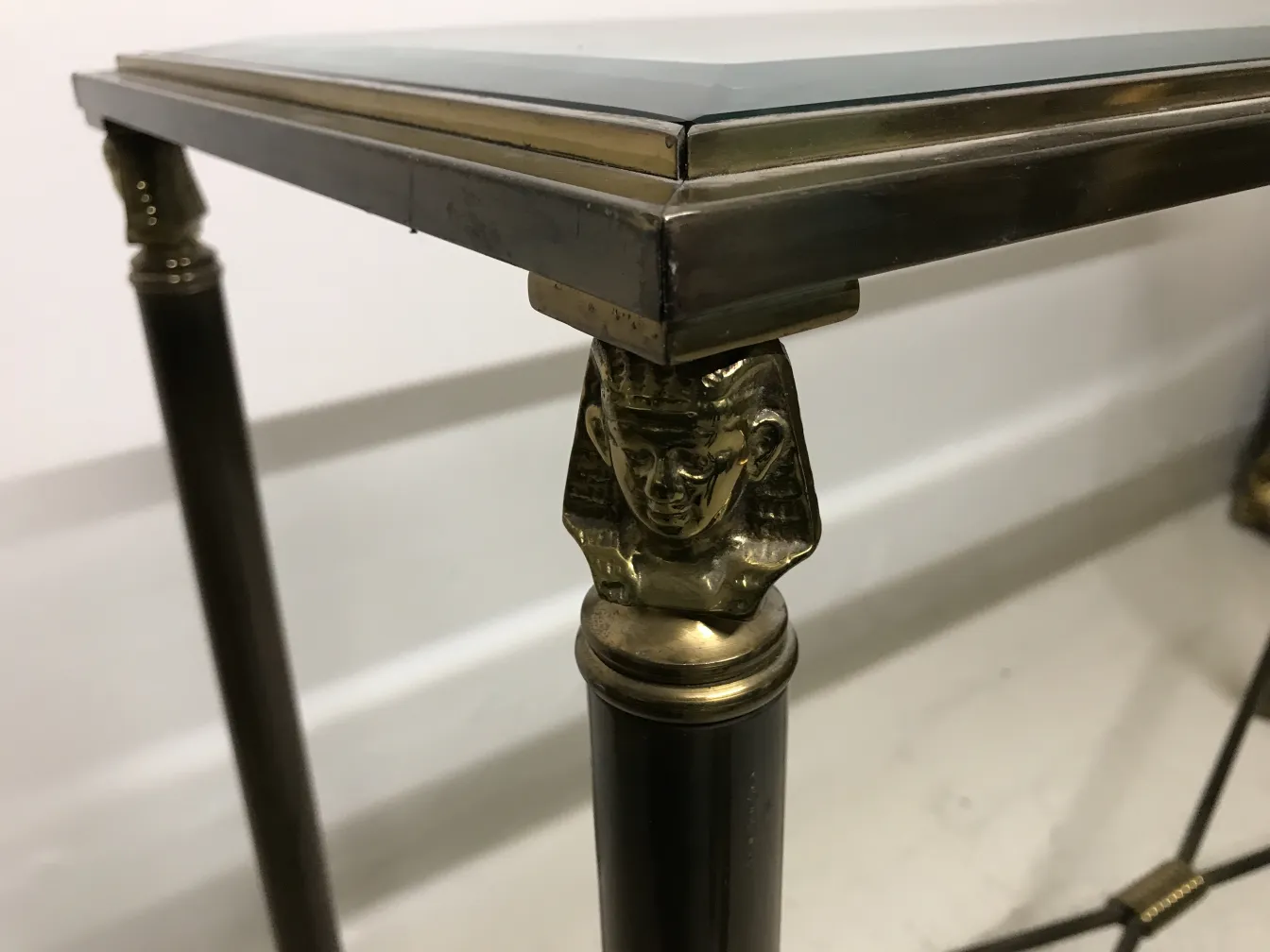 Three antique consoles with unique details and elegant structure.