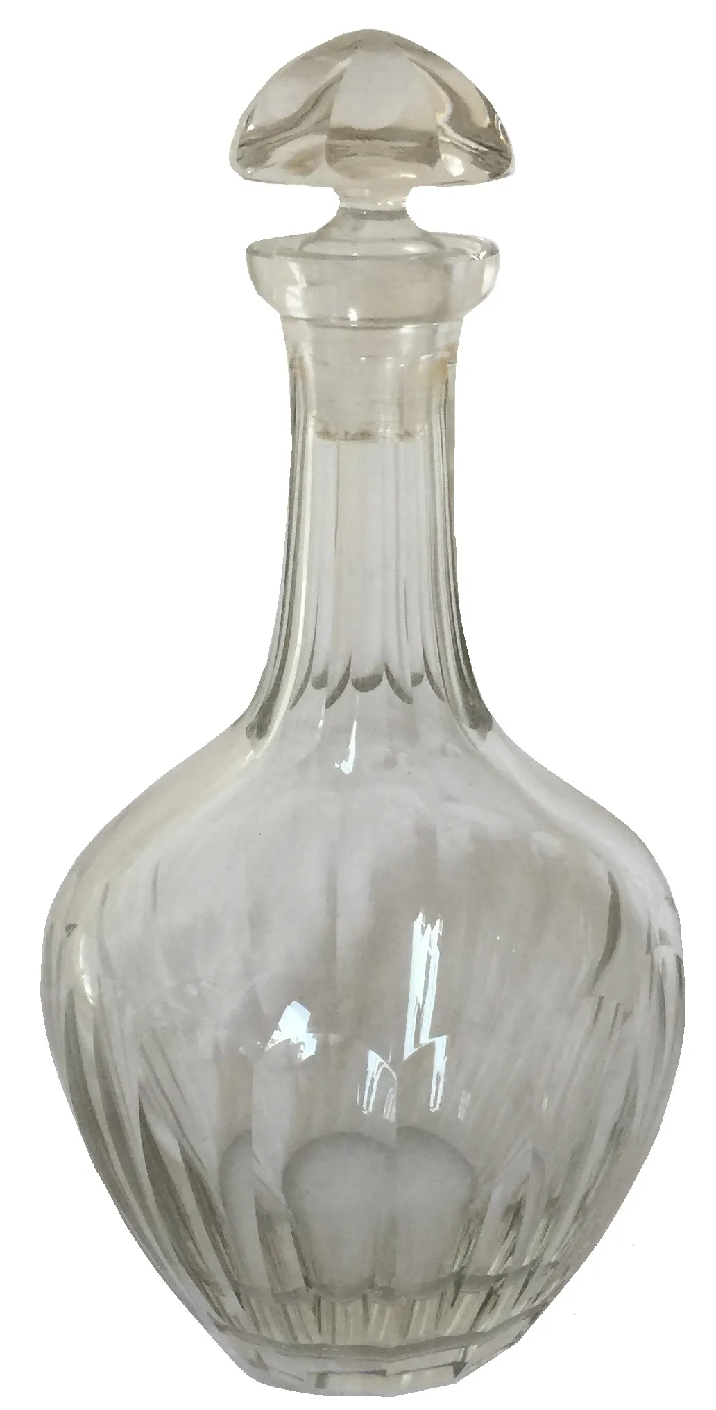 antike Flasche mit Glasschutz, dekorativ und elegant