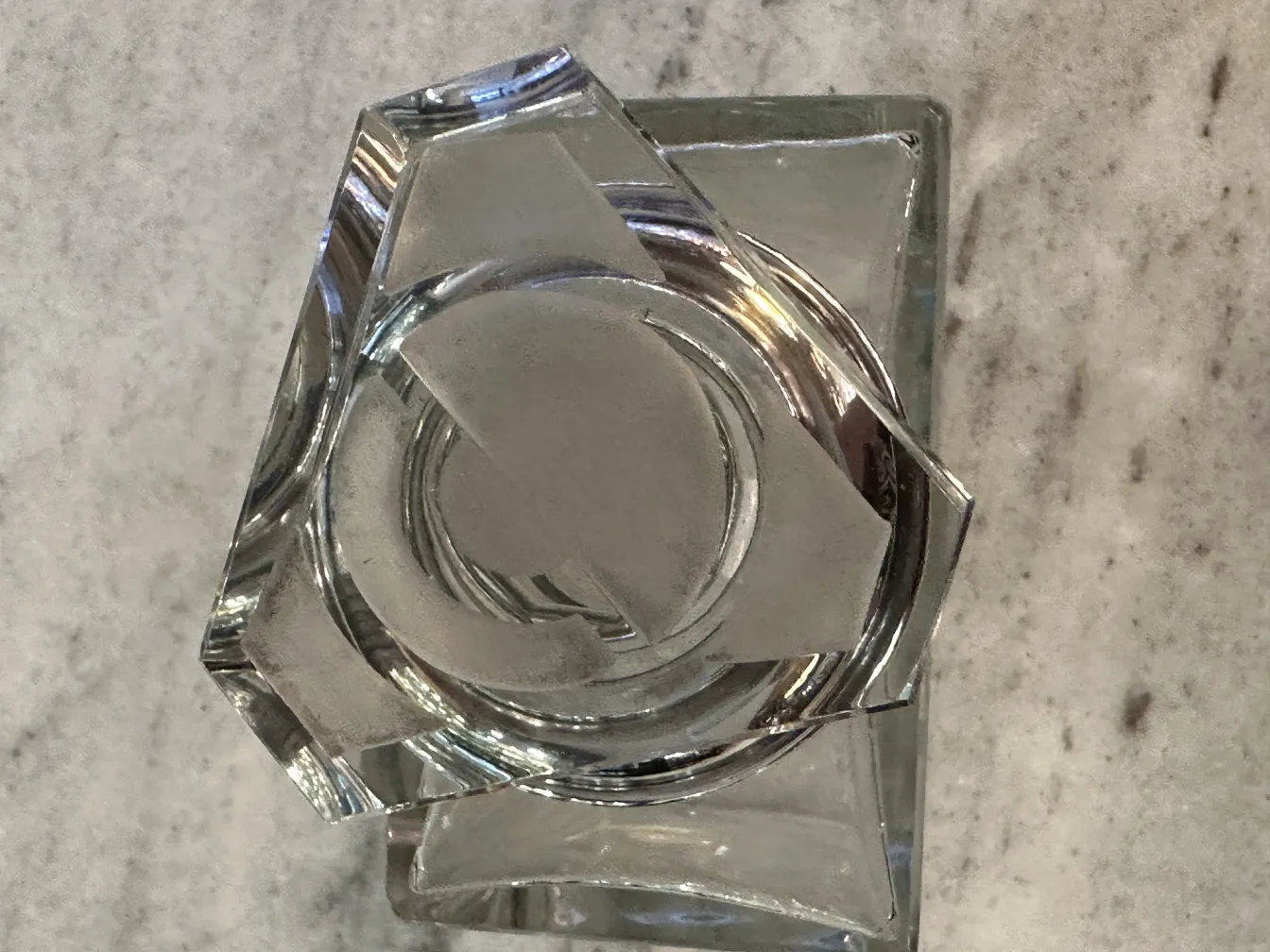 antique bottle with unique shape and clear visual details