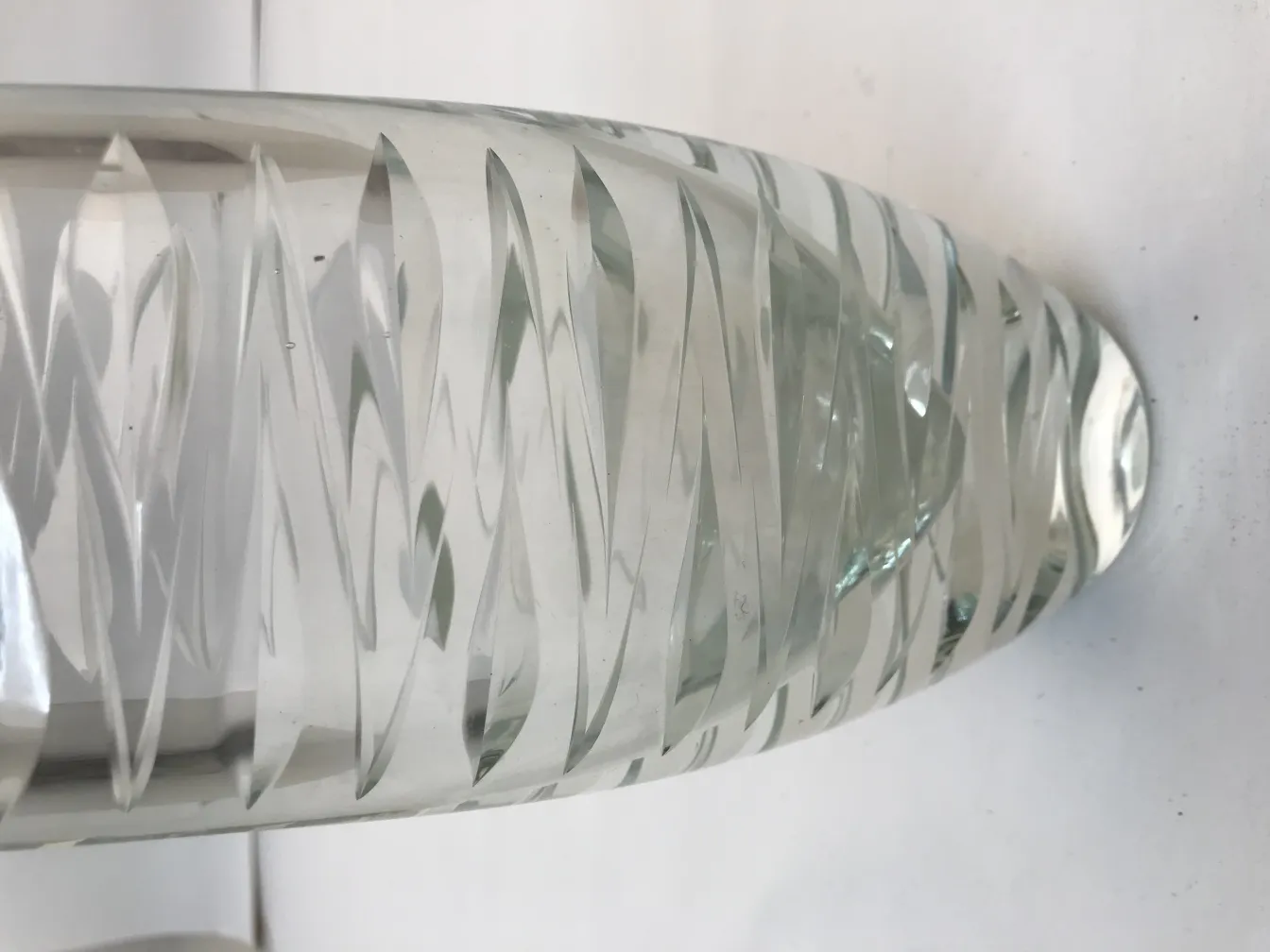 antique murano vase with fine shape and decorations in a bright and elegant setting