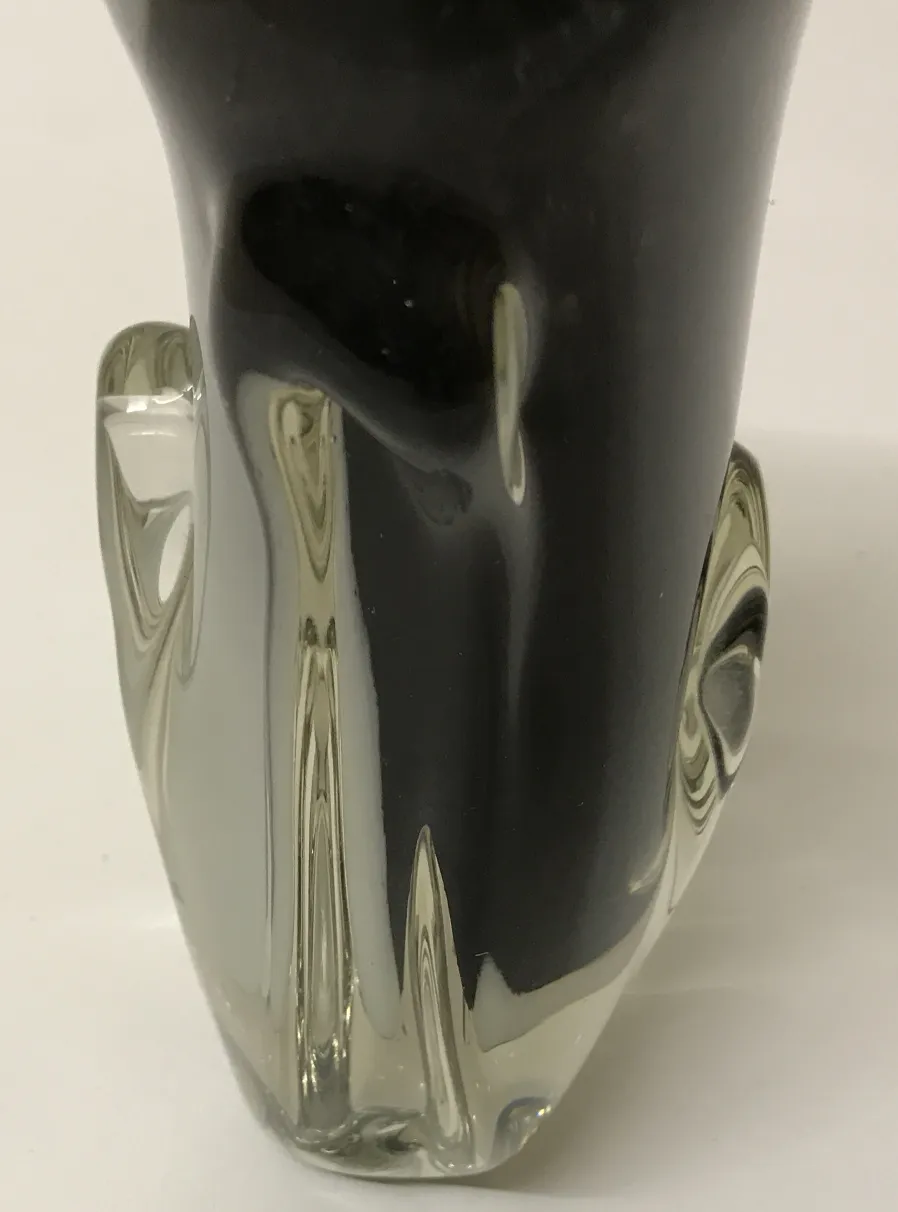 Antique Murano vase with soft profiles and elegant shapes