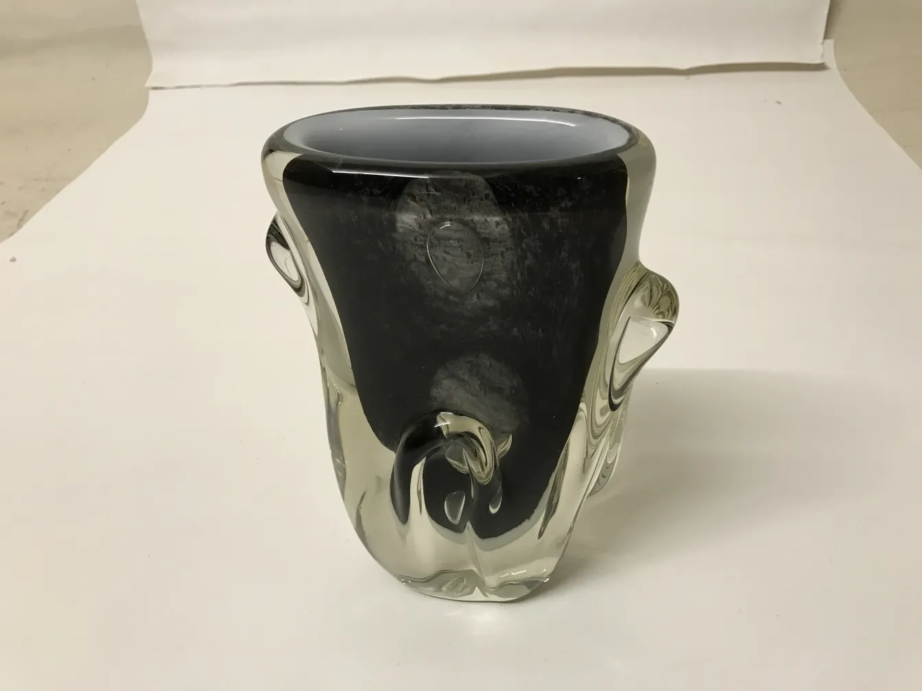 antique murano vase with a unique and elegant design