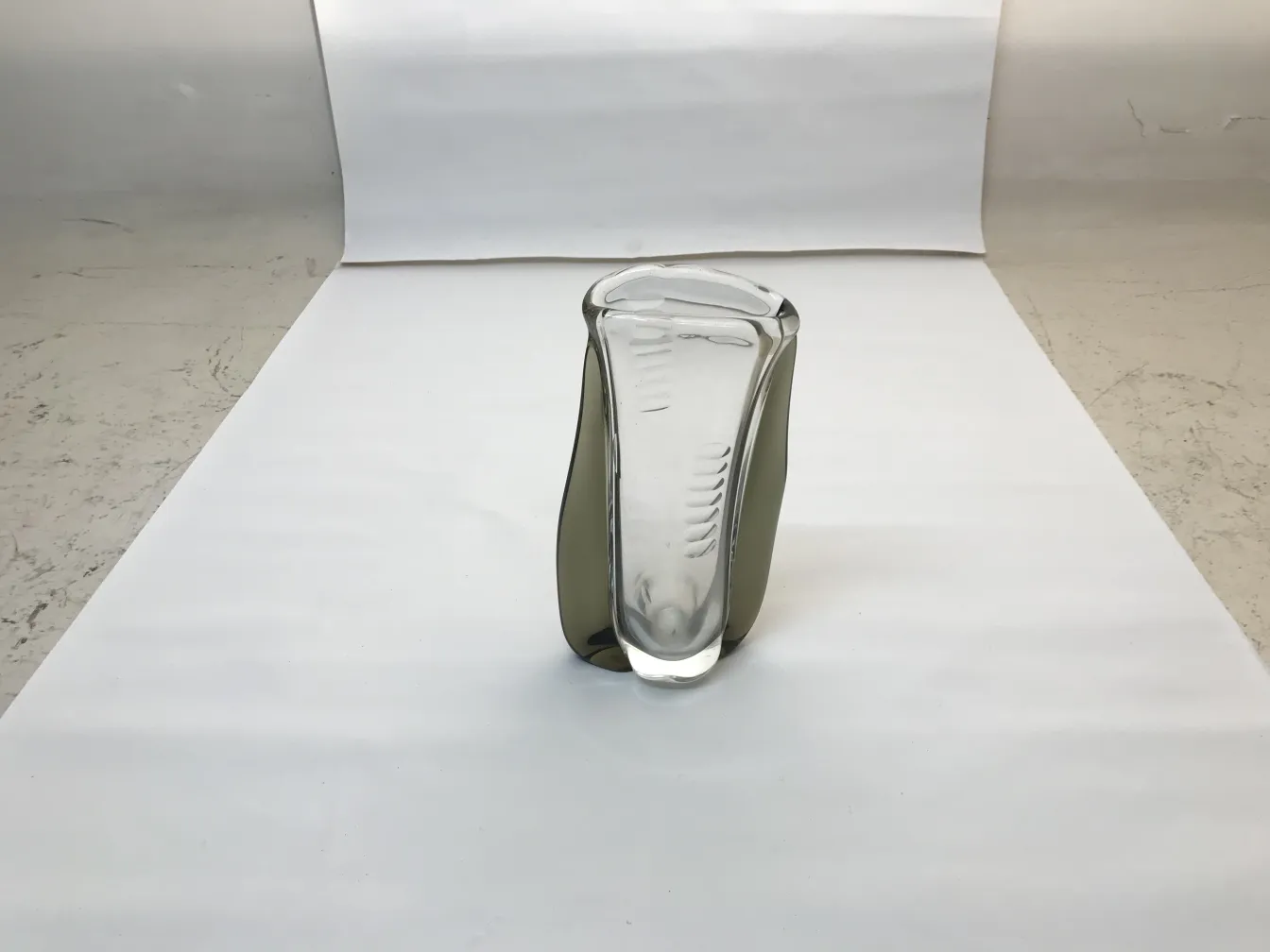 a murano vase with an elegant shape and striking design