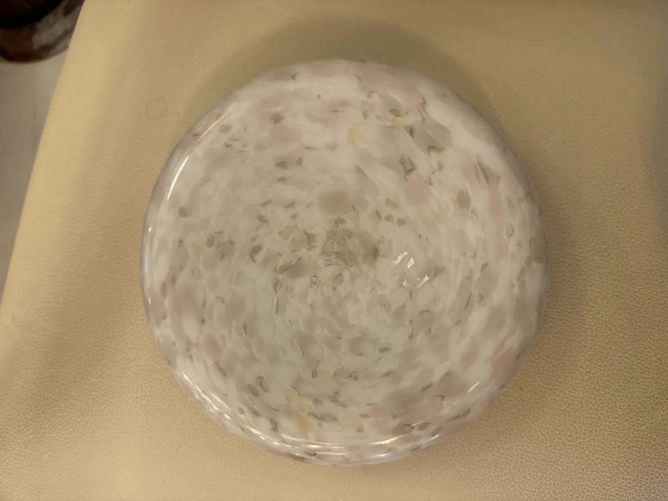 Antique Murano vase with decorative design in light colors