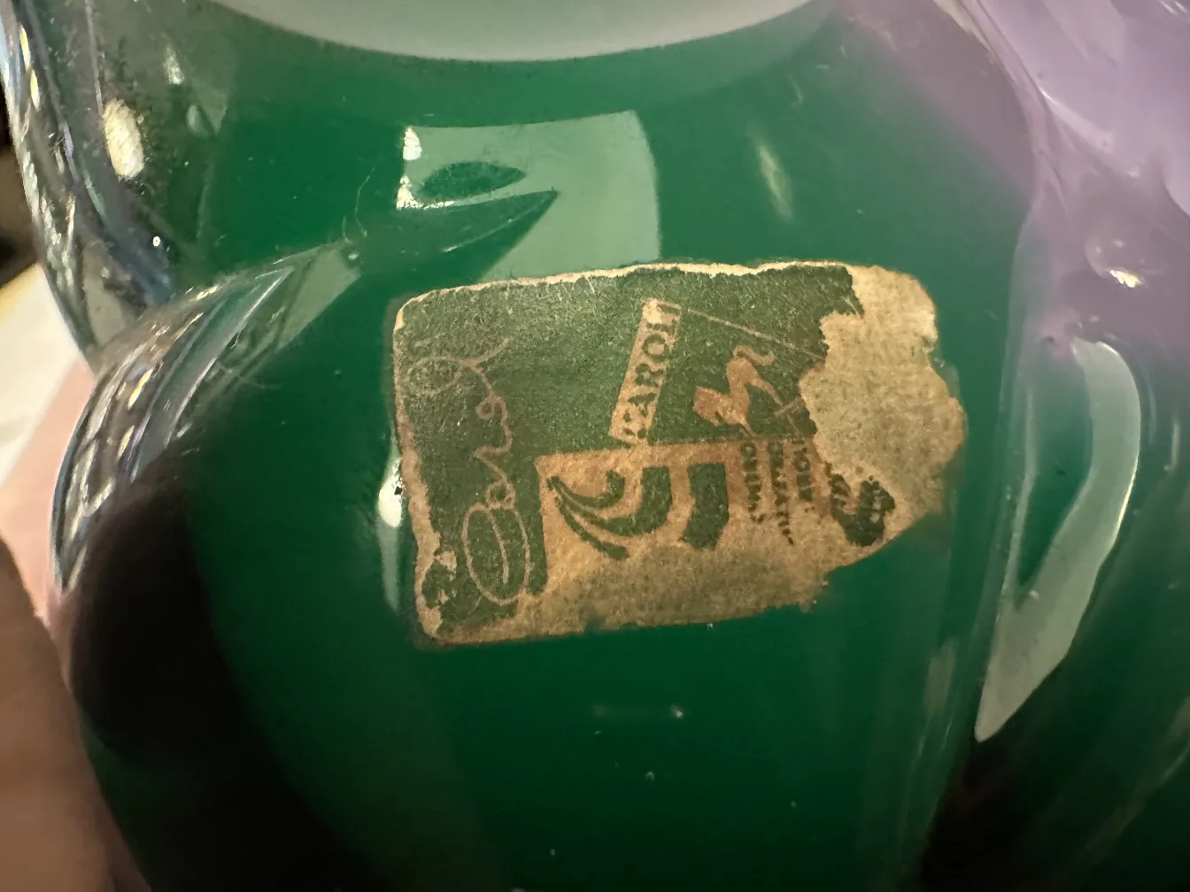 मुरानो मूर्तिकला कई रंगों के साथ सजावटी विवरण