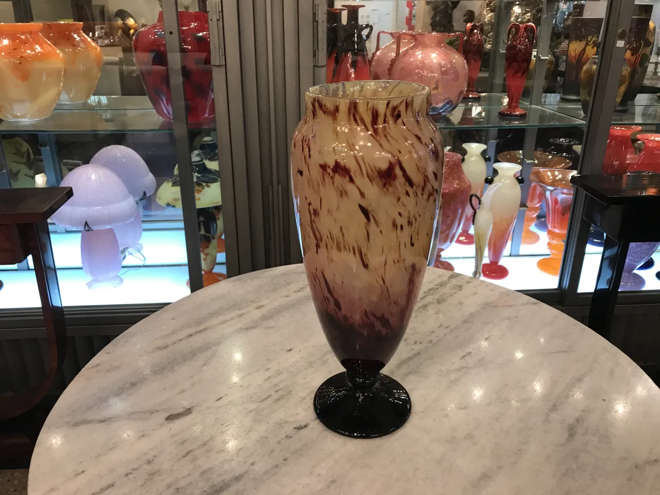 古董签名玻璃，施耐德，呈现多彩设计