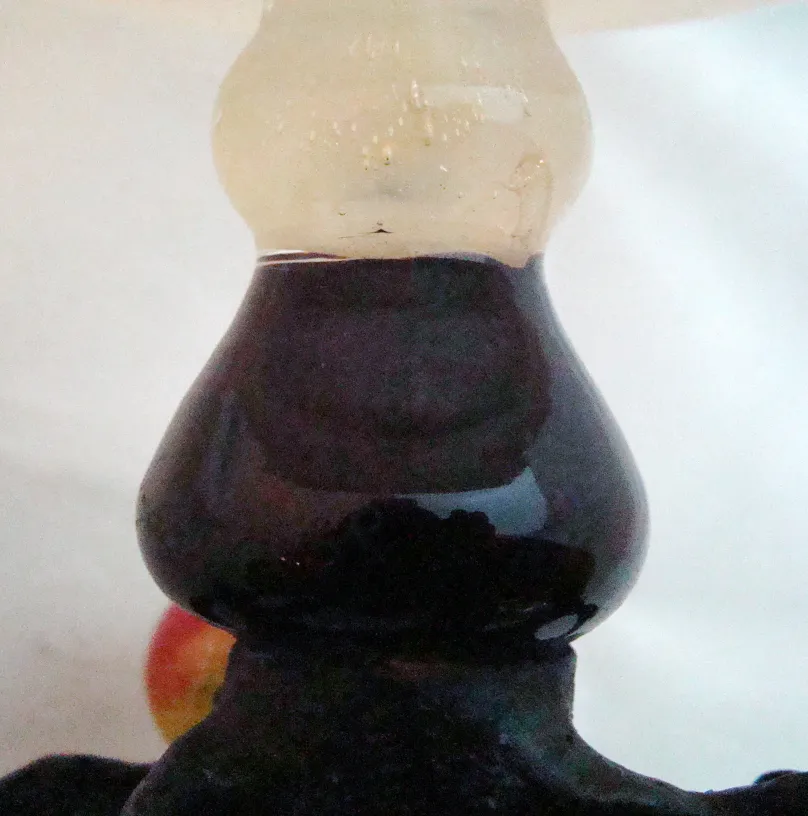 Antique signed glass by Schneider showcasing elegant design.