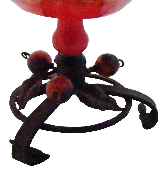 signed glass with classic design and decorative base