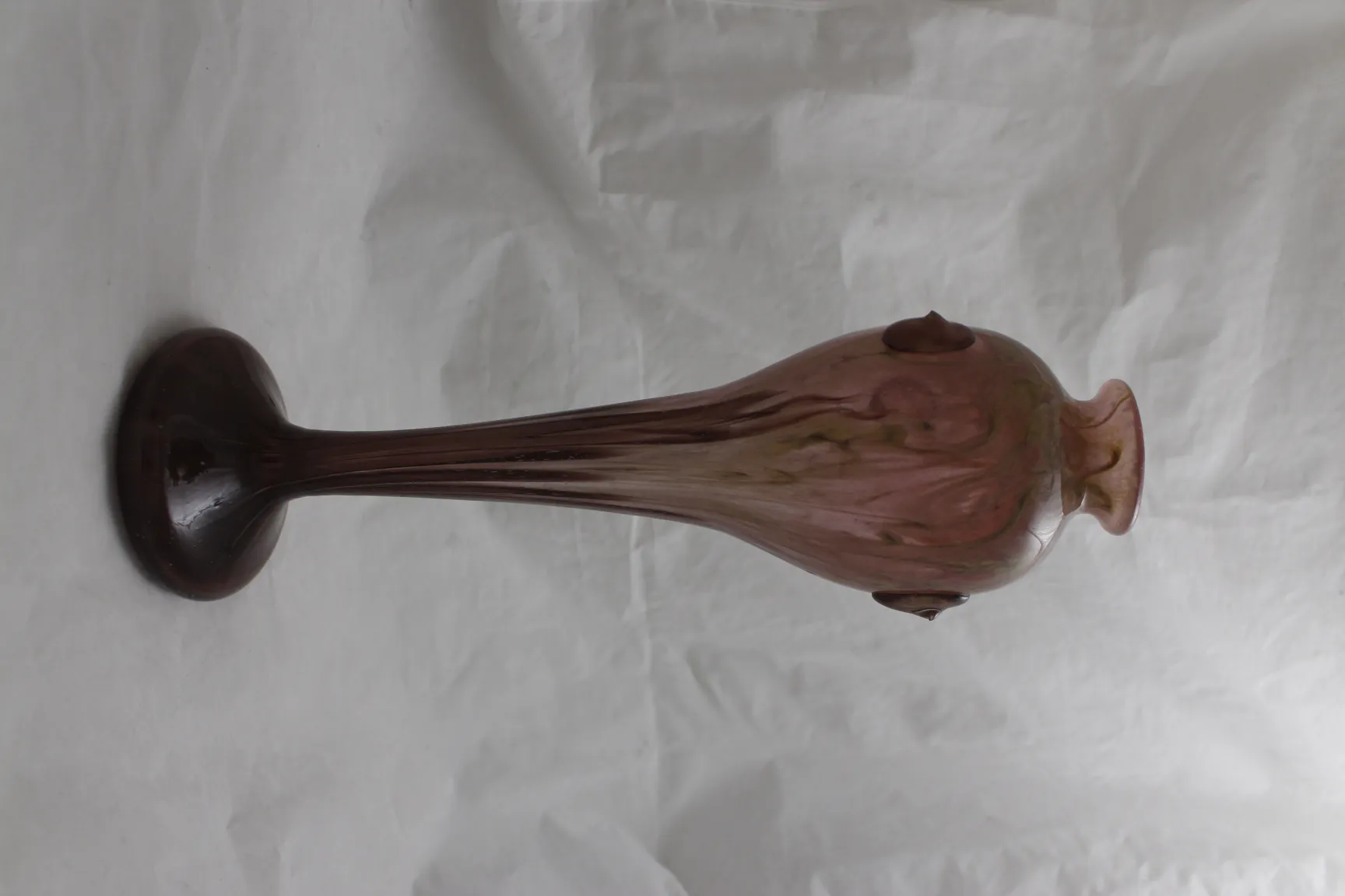 Antique signed glass by Schneider showcasing elegant details