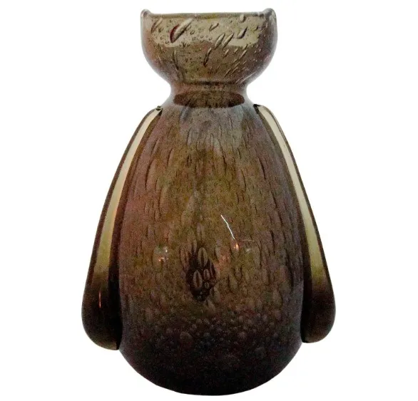 署名入りの古代ガラス、シュナイダー、フランス様式、滑らかな形状。