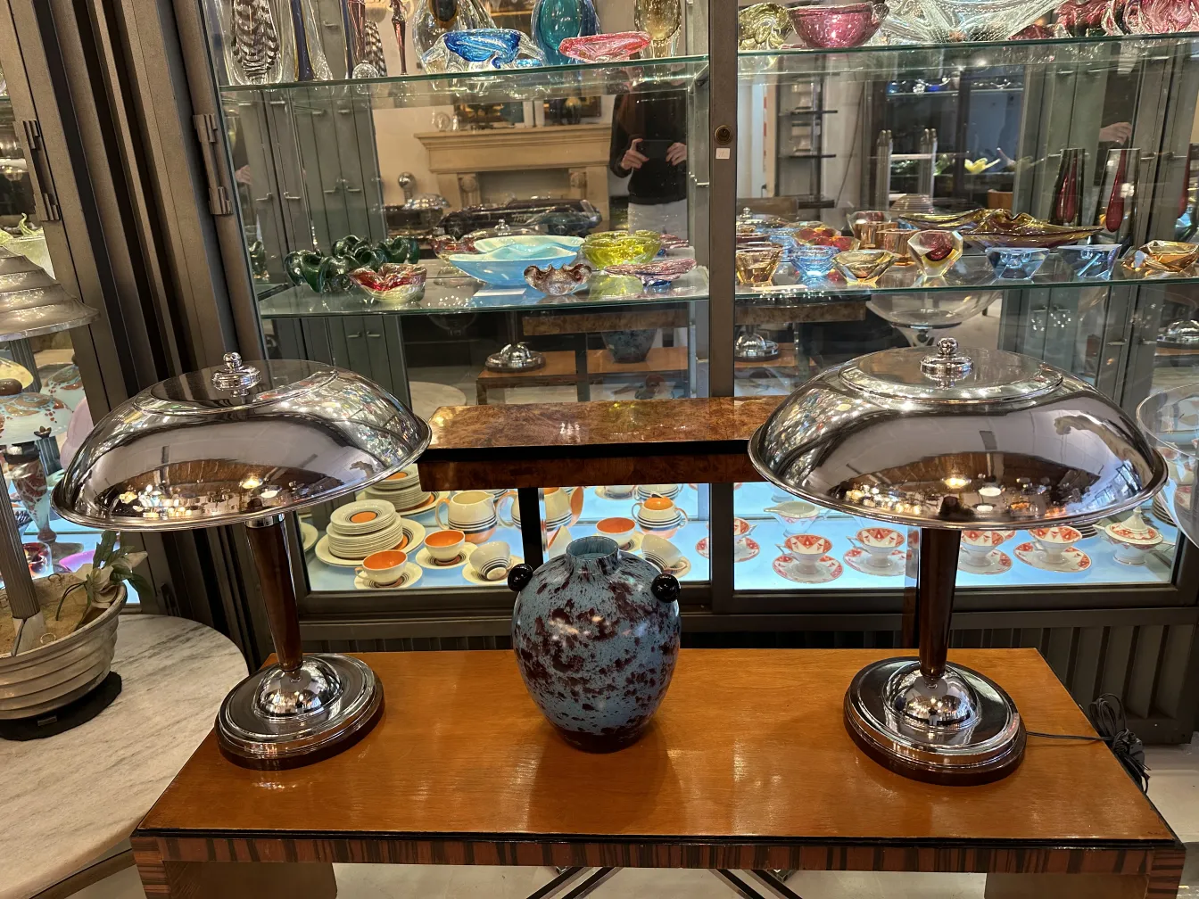 古董签名玻璃与装饰灯具