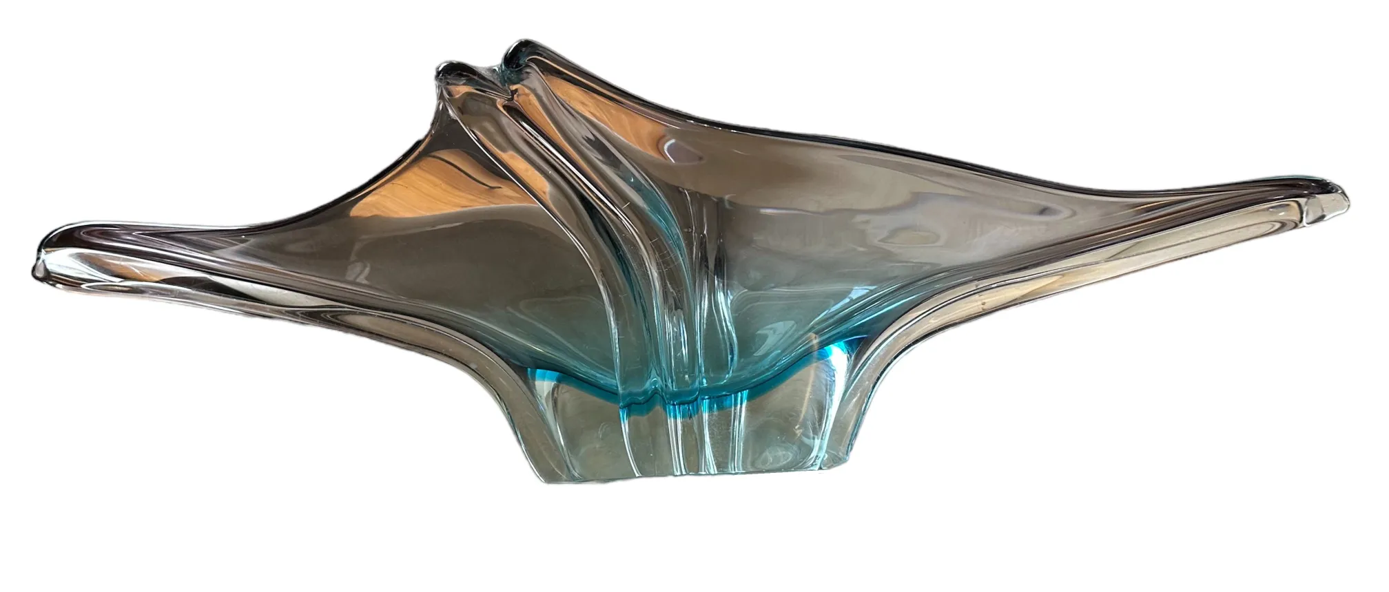 beautiful murano glass in fluid and elegant shape
