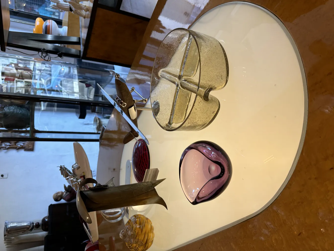 antike dekorative Schale aus Murano-Glas