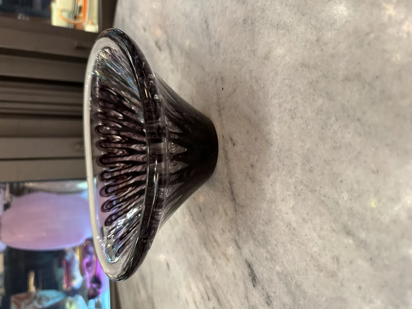 antique murano glass bowl with elegant design