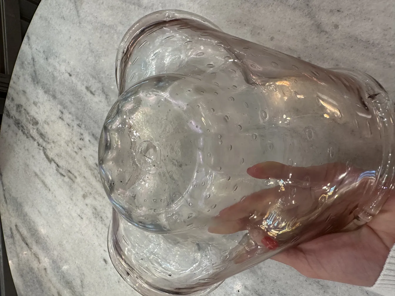 decoración antigua de cristal de murano con detalles únicos