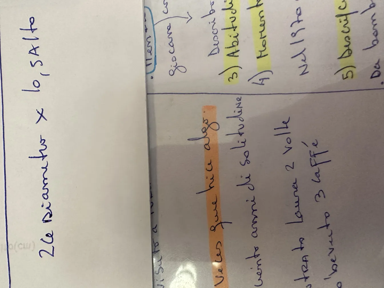 ancienne lettre avec écriture manuscrite, dessins et texte surligné