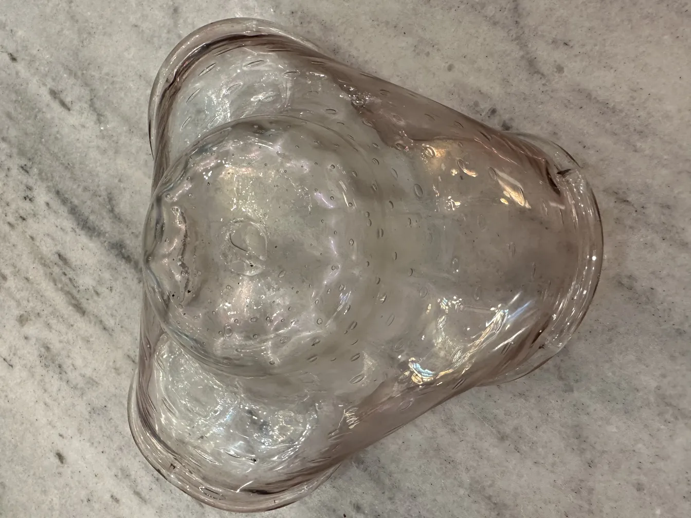 antikes murano-glas, dekorativ, organische formen, glänzend