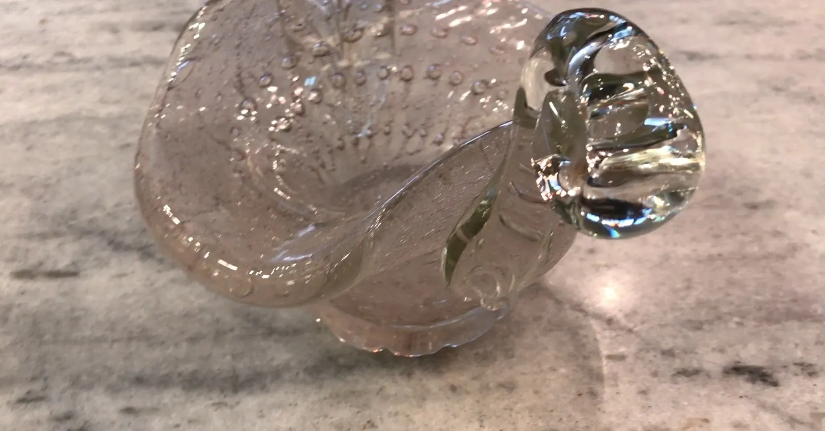 schönes antikes murano-glas mit kompliziertem design