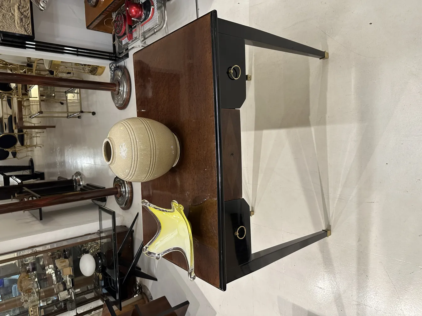 dekorativer antiker murano-glas mit buntem design