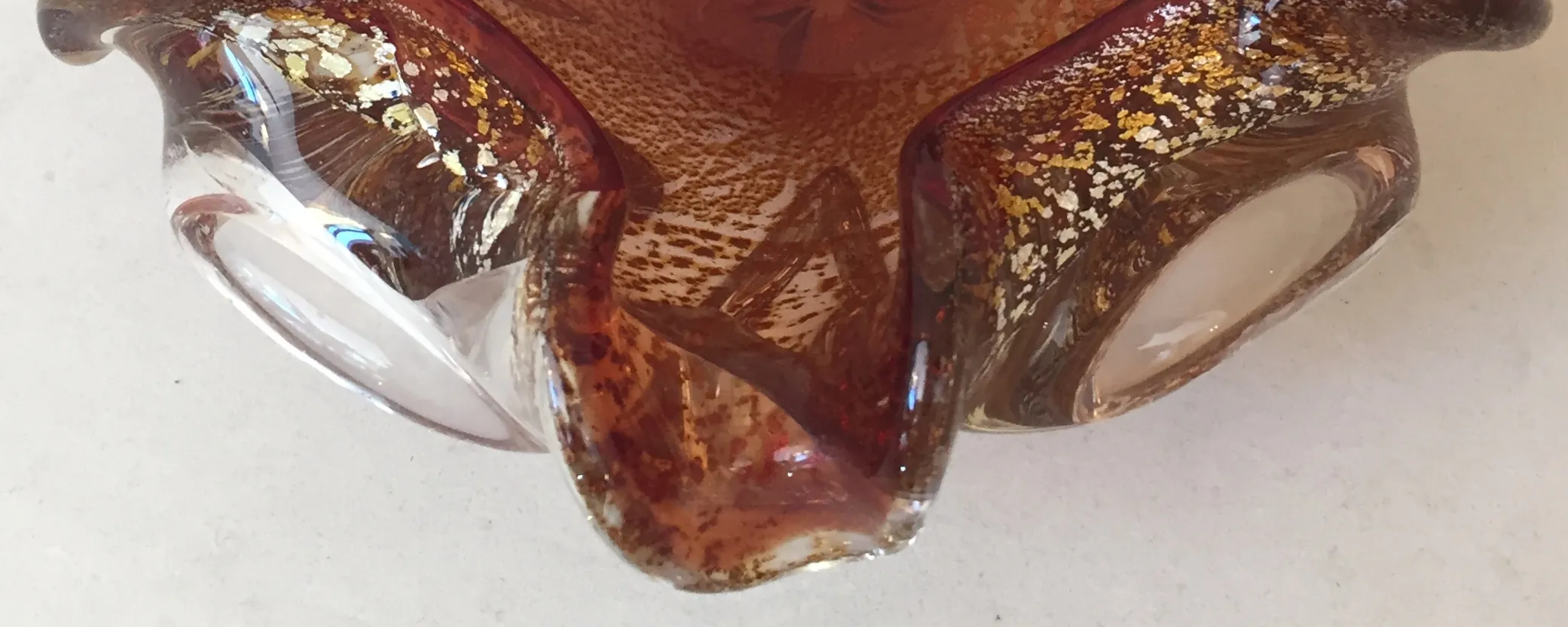 precioso cristal de murano con detalles brillantes, decoración elegante