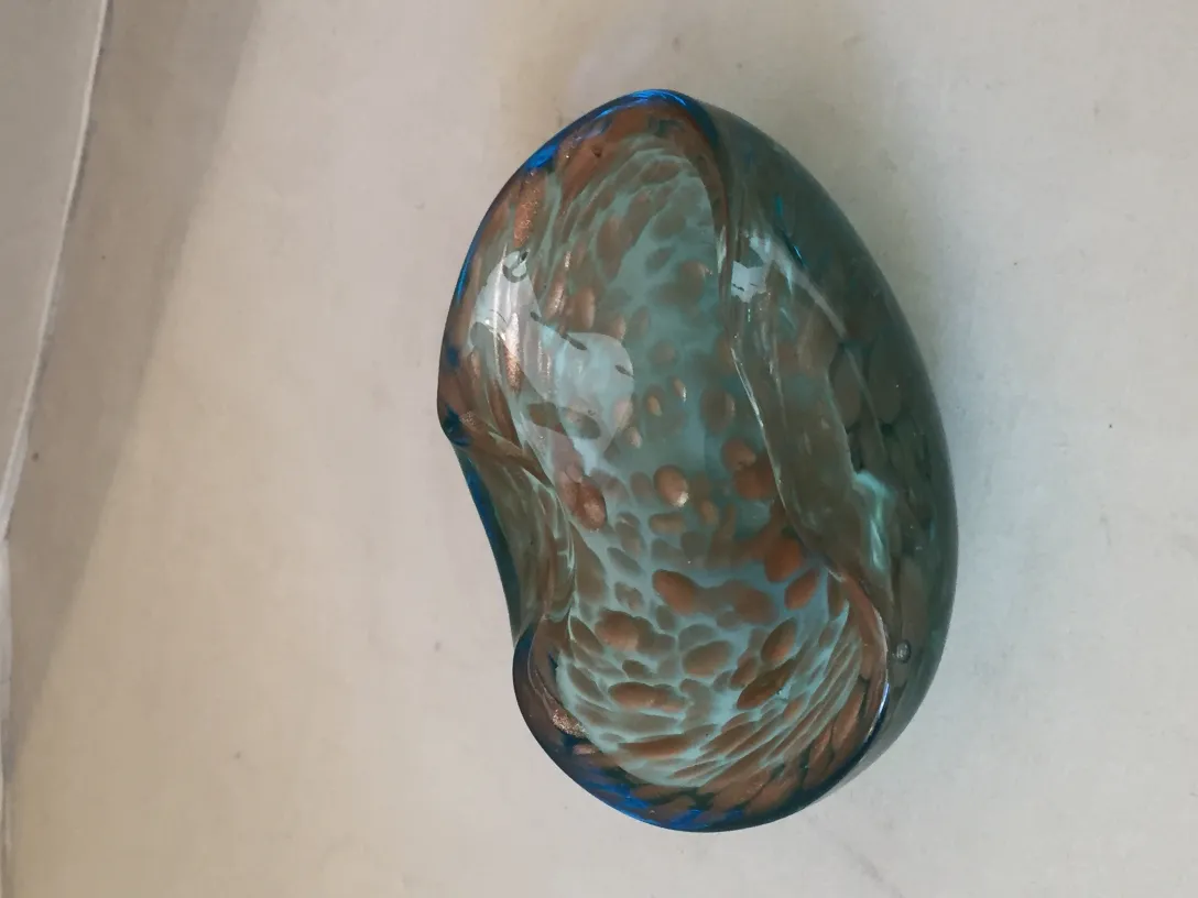 Antique Murano glass with a unique colorful design