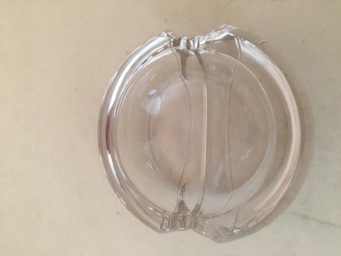 antique murano glass in spherical shape and transparent