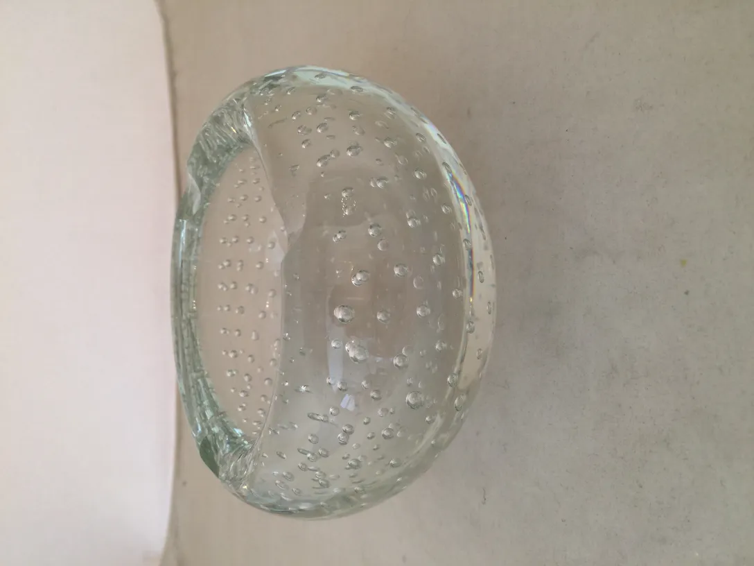 Decorativo cristal de Murano con burbujas