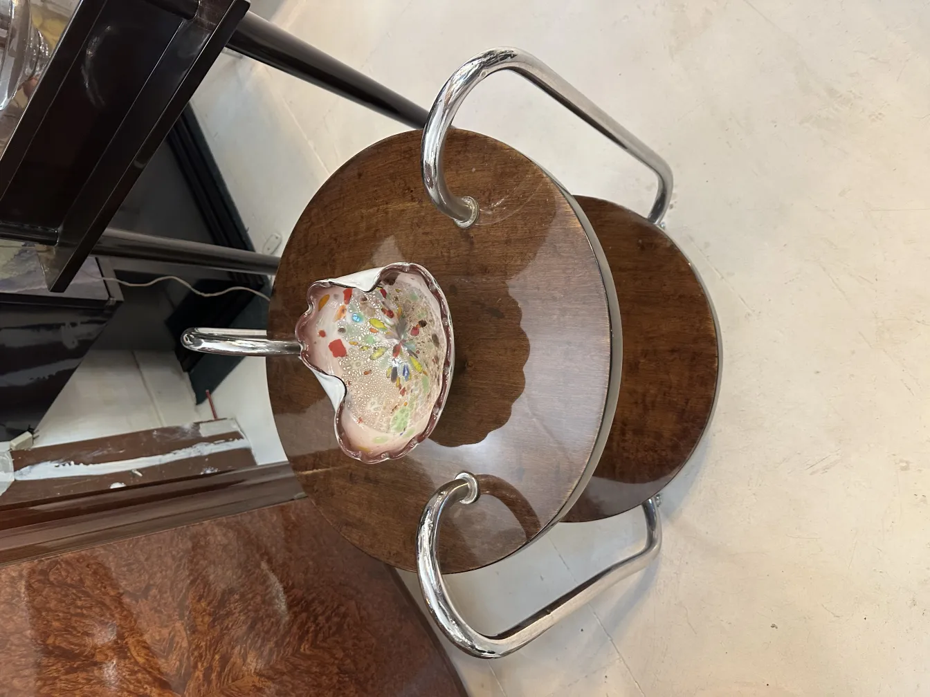 vibrantly colored antique decorative piece murano glass