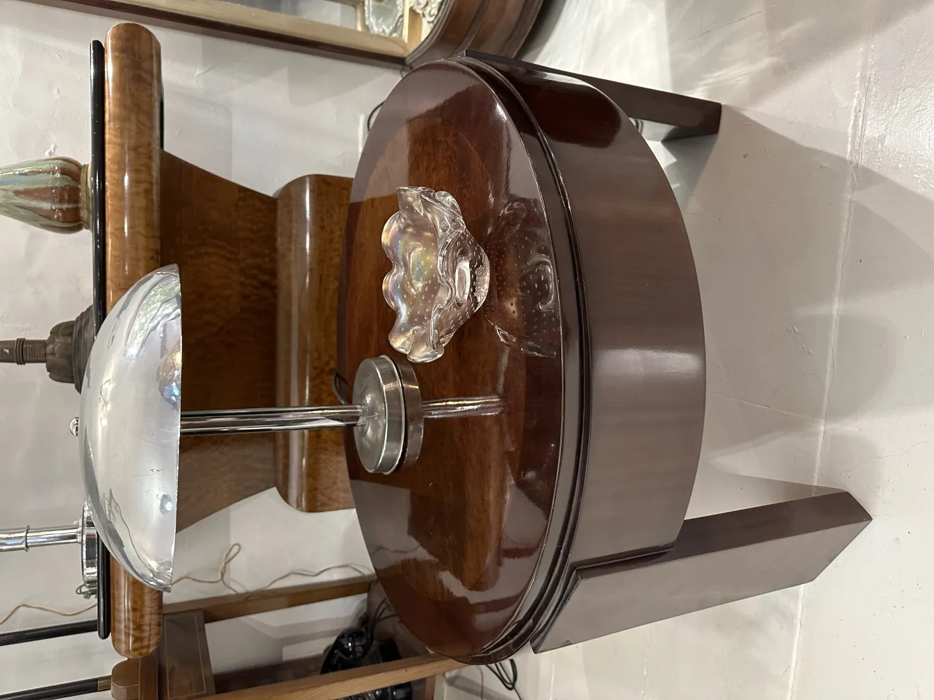 antique murano glass decorative piece on an elegant table