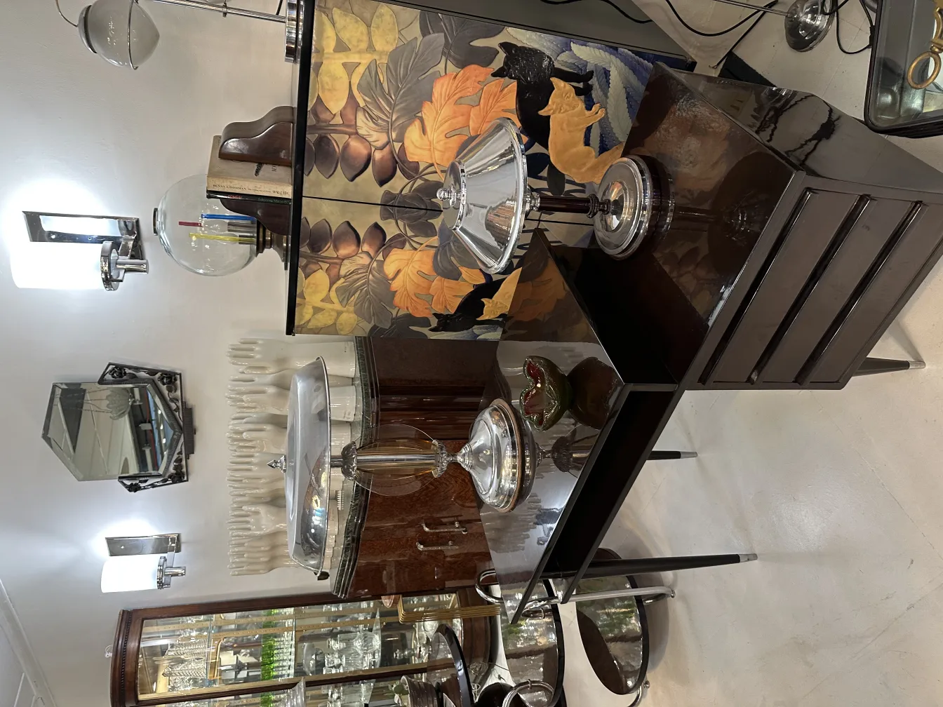 Cristal de Murano em um ambiente elegante com detalhes decorativos