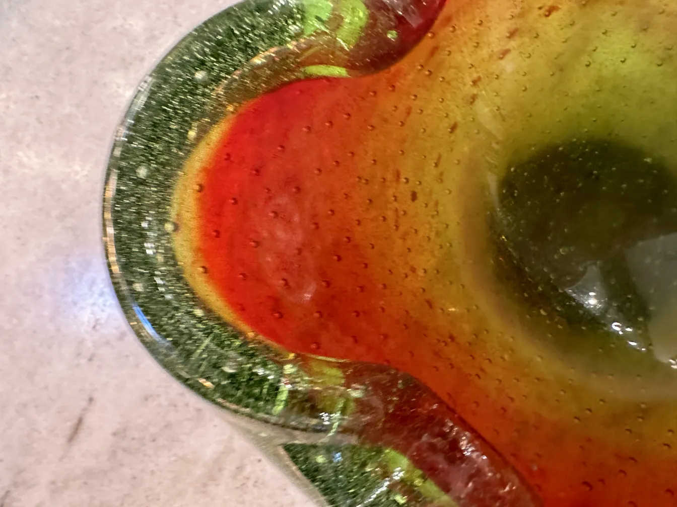 bunt murano-glas in blumenform