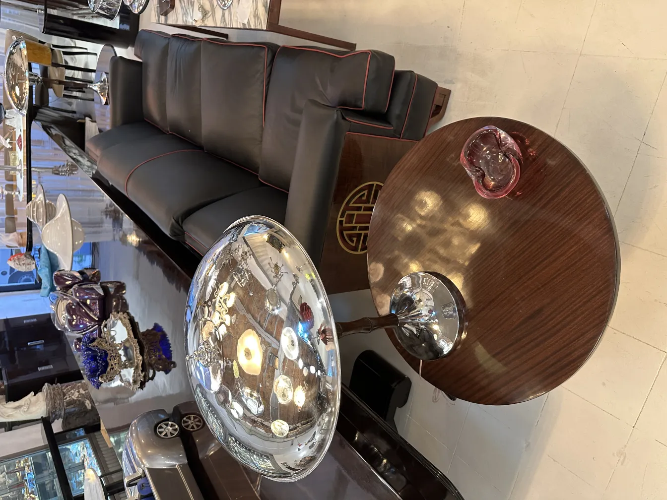 Bonito e antigo cristal de Murano em forma decorativa