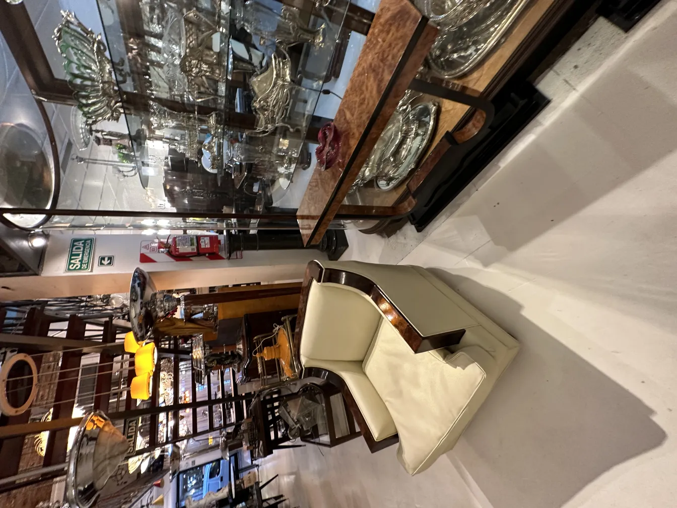 antigo cristal de murano decorativo em exibição