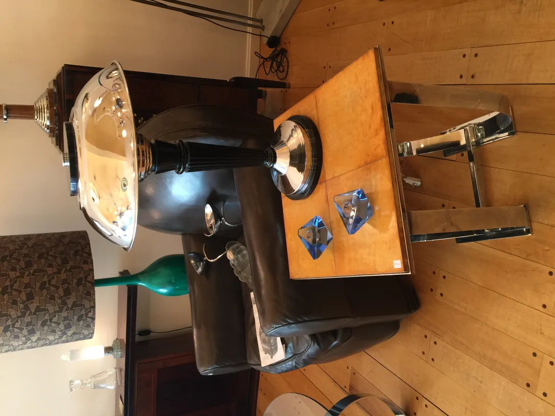 antique murano glass lamp in an elegant setting