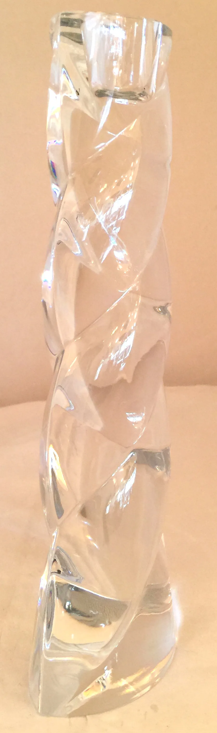 figura decorativa antica in vetro di murano con forma tortuosa