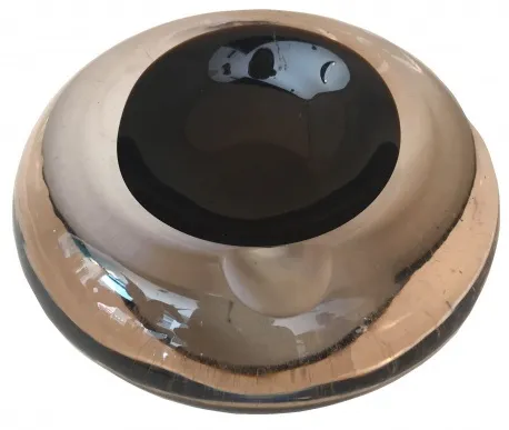 antico pezzo decorativo in vetro di murano in tonalità scure