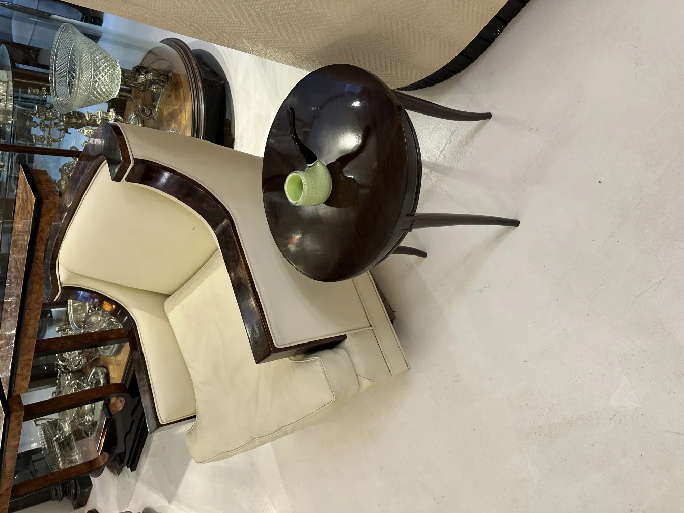 Colorful antique Murano glass on a table