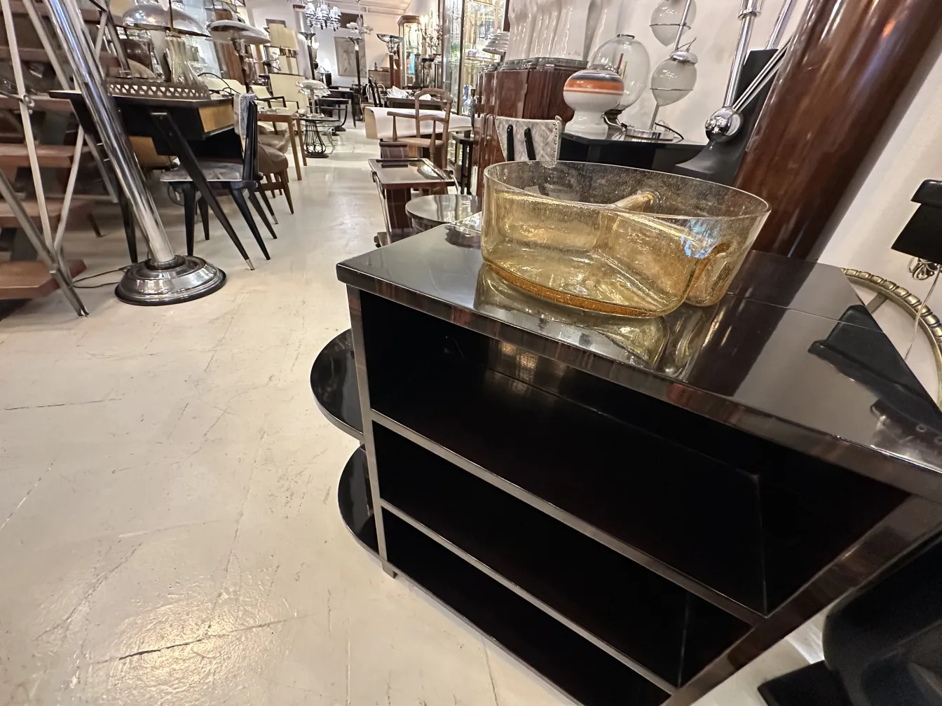 antigüedad con forma decorativa de cristal de murano