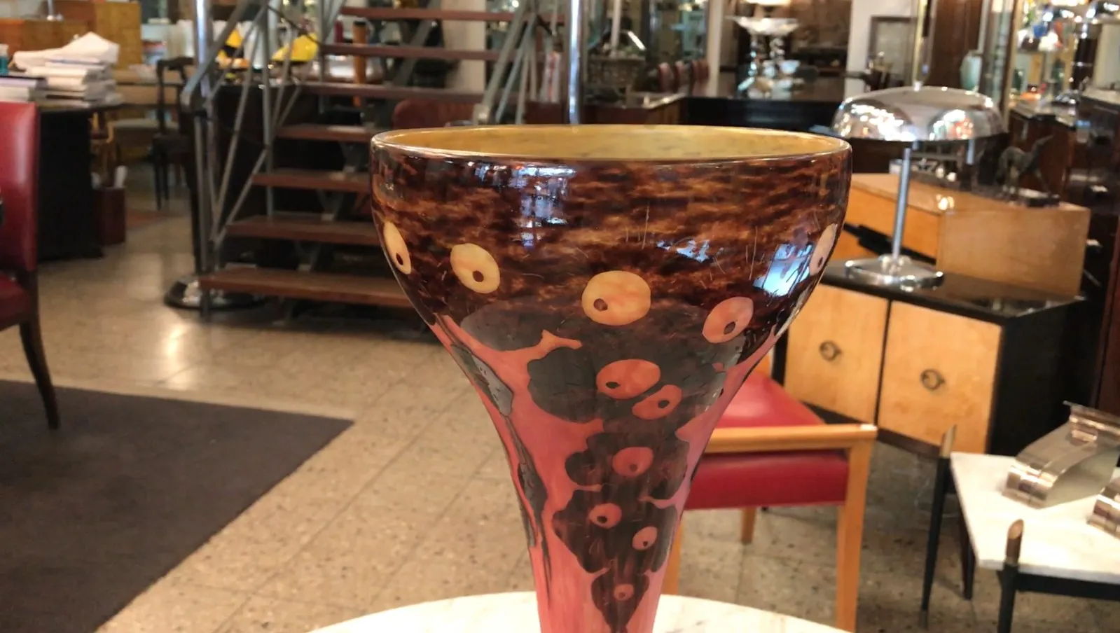 古董签名玻璃Le Verre，独特设计