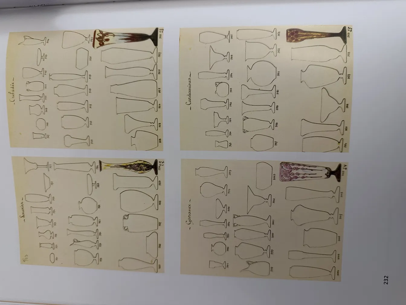 collezione di antiquariato con vetro firmato le verre francese