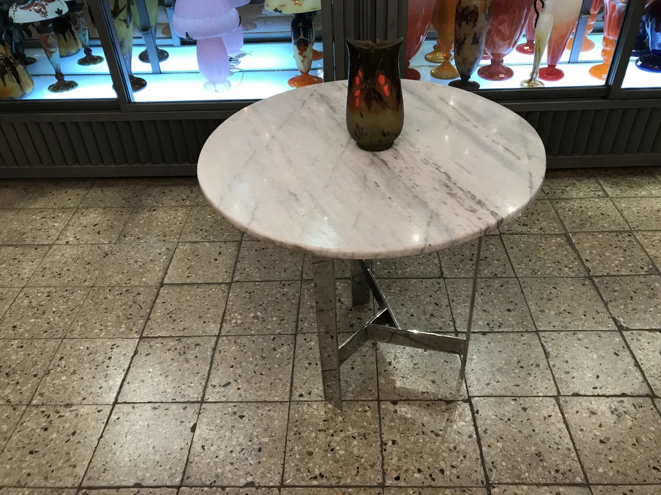 장식용 서명된 유리잔 다우미 낸시의 고풍스러운 설정