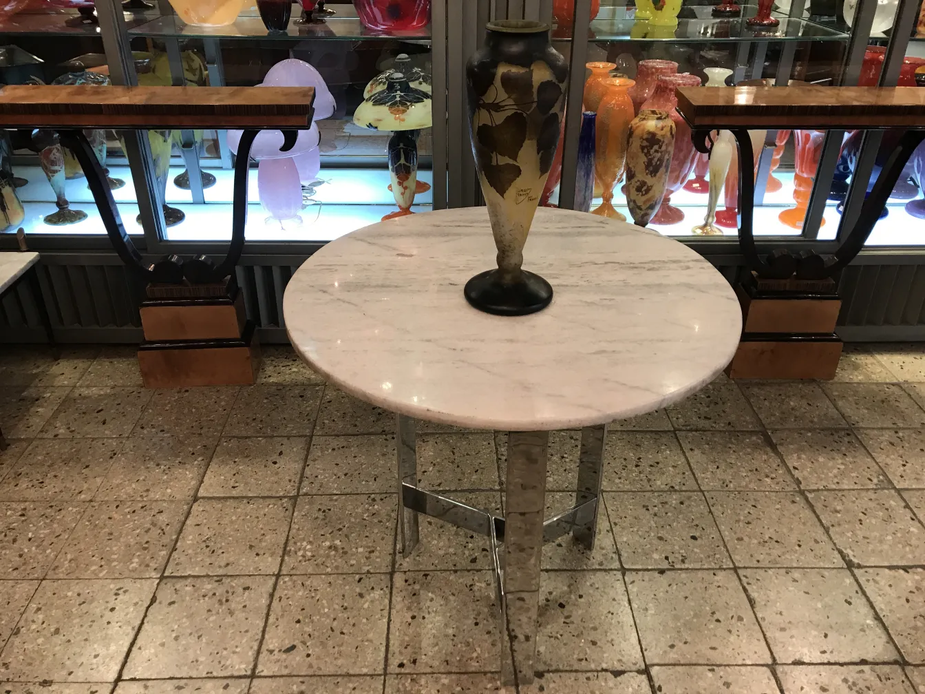 Крепкое стекло с декоративным дизайном, антиквариат Даум Нэнси