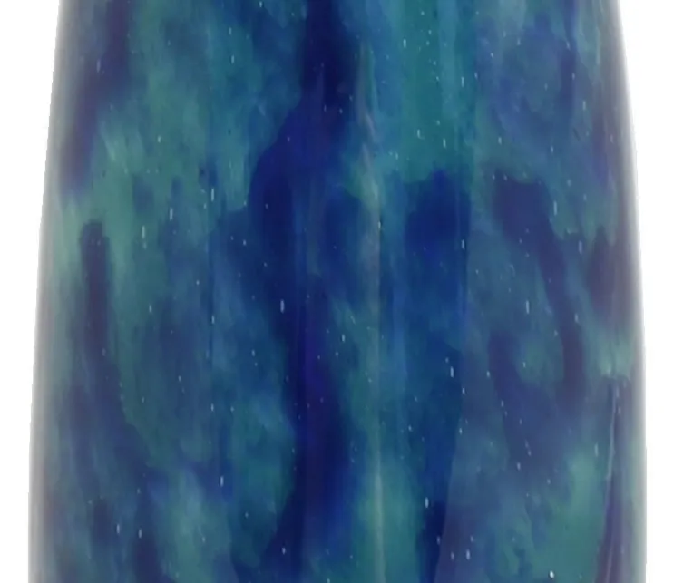 हस्ताक्षरित कांच Degué फ्रांसीसी नीले रंग के साथ सूक्ष्म विवरण