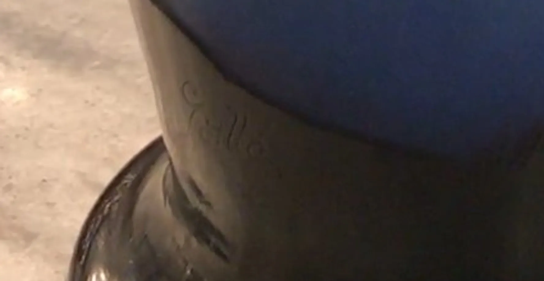 signed gallé glass with visible artistic signature